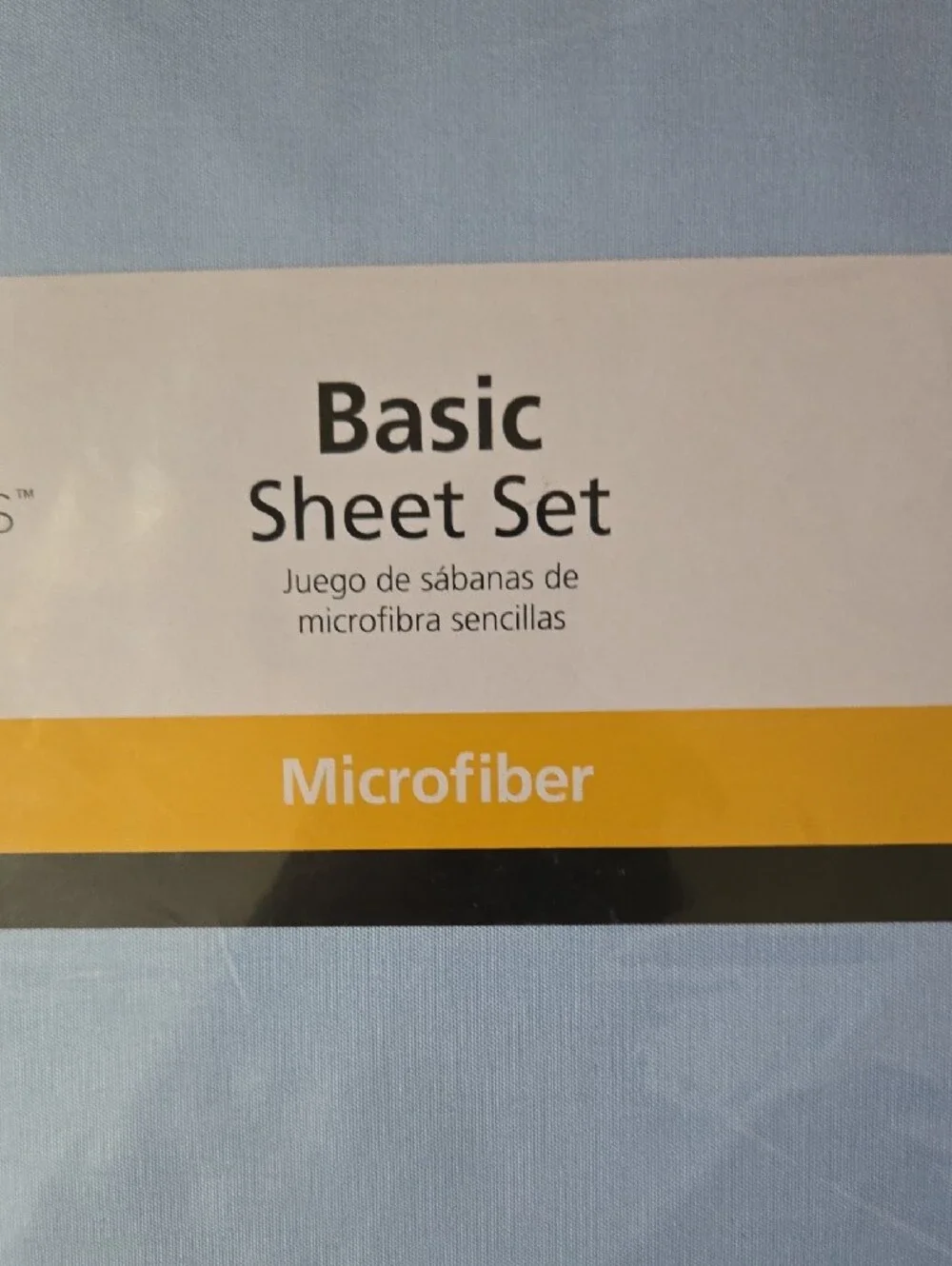 Mainstays King Microfiber Bed Sheet Set - Sky Blue 💙 NEW